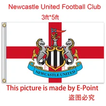 England Newcastle United FC decoration Flag B 3ft*5ft (150cm*90cm)
