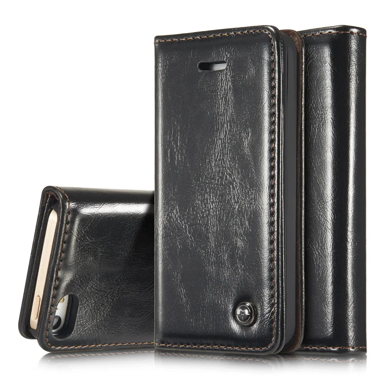 

Original CaseMe Phone Case For iPhone 5s 5 Luxury Durable Leather Magnetic Auto Flip Card Holder Case Cover For iPhone SE Coque