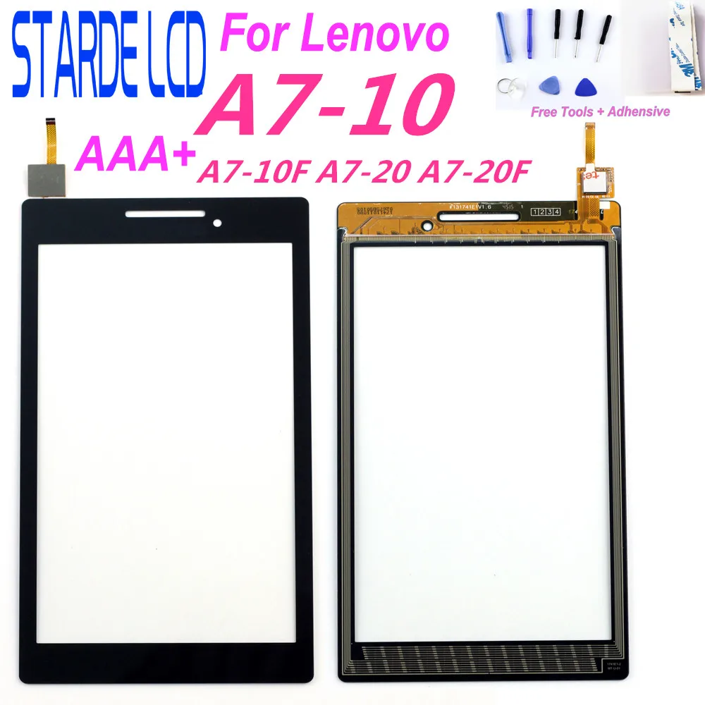 

Starde 7" Touchscreen For Lenovo Tab 2 A7-10 A7-10F A7-20 A7-20F Touch Screen Sensor Tablet PC Replacement For A7-10 Digitizer
