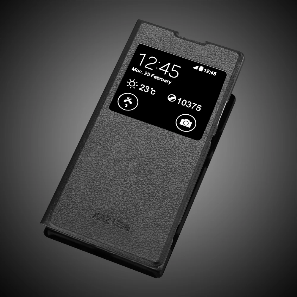 Для Xperia XA2Ultra Новое поступление Роскошный деловой Чехол книжка из искусственной