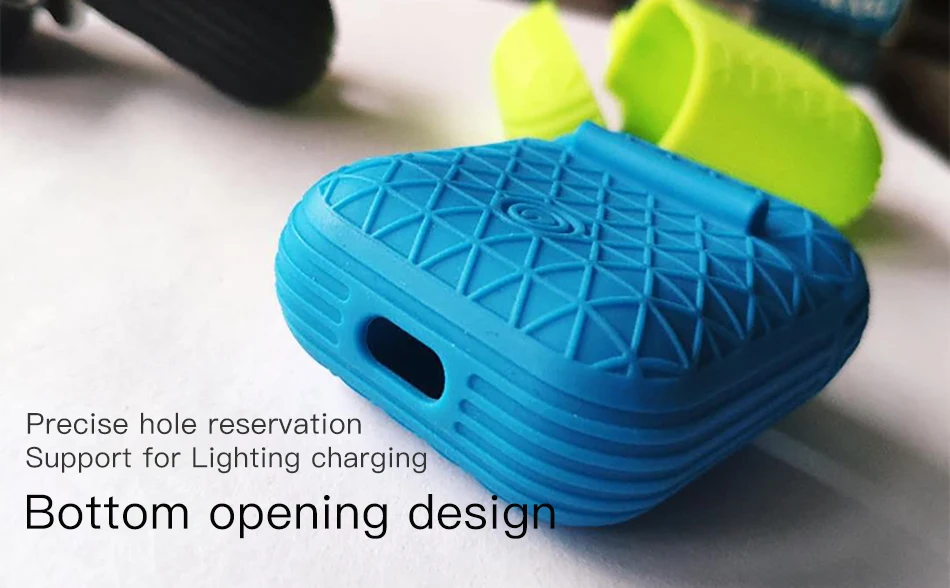 !ACCEZZ TWS Bluetooth Wireless Earphone Cover For Apple Airpods Earphone Case Portable Headset Accessories Covers With Keychain (6)