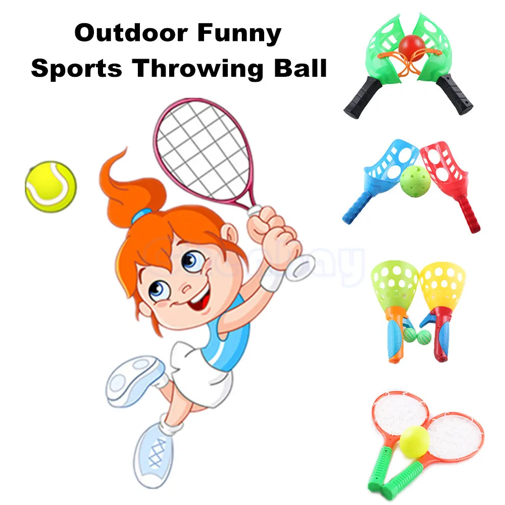 

Funny Children Throwing and Catching The Ball Toys Set Parent-child Interactive Handball Indoor Outdoor Sports Game Kids Gifts