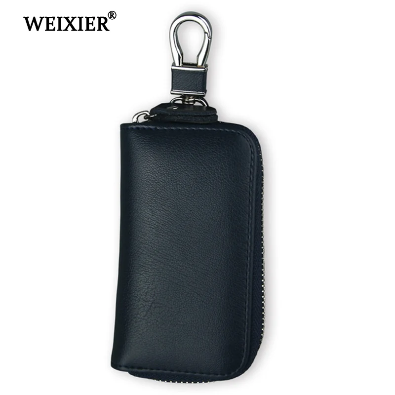 

WEIXIER 2019 Hot New Solid Color Retro Genuine Leather With Multi-Function Men's Handsome Shopping Convenience Key Bag Wallet