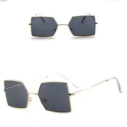 Jyдрагоценность женщин и мужчин винтажная квадратная металлическая рама солнцезащитные очки красочные очки gafas de sol mujer UV400