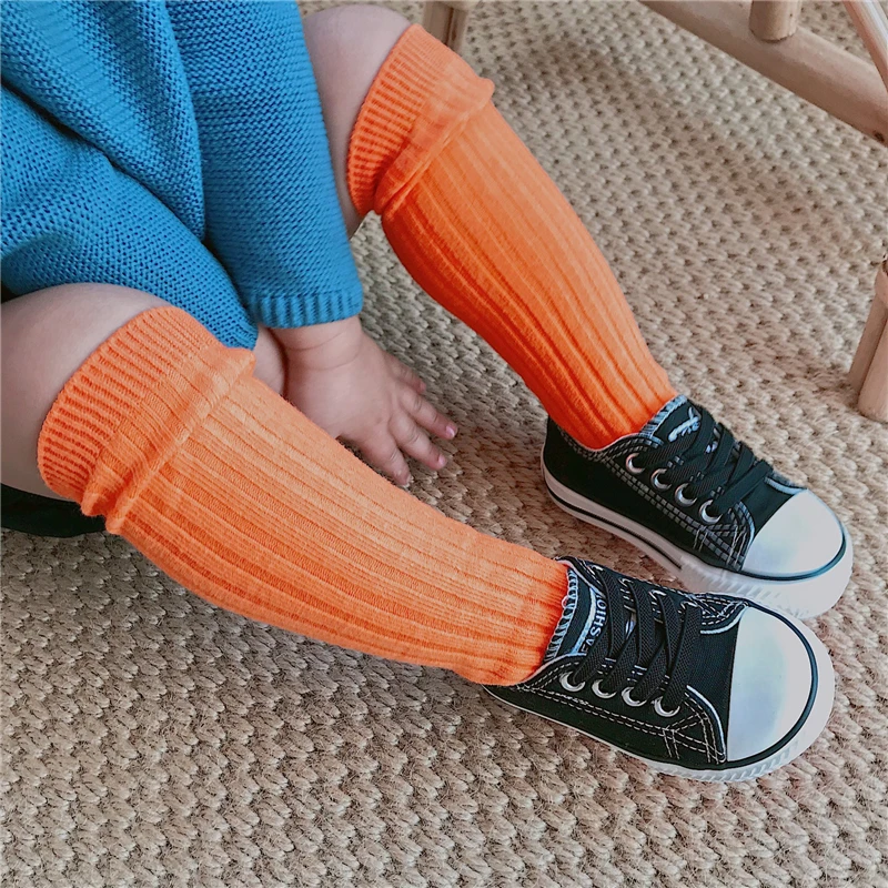 

Kids Socks Cotton Children Short Socks Solid Color Fluorescent Fashion Socks Funny Cute Baby Foot Wear Breathable No Heel Design