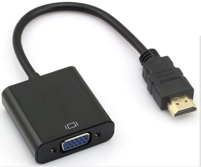 2016 шт. ноутбука HDMI TO VGA 3.5 мм разъем аудио кабель адаптер конвертер Мужского на Женский HDMI VGA Видео Поддержка full HD 1080 P HDTV