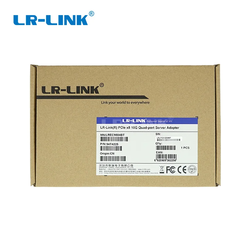 LR LINK 9804BT 10Gb ethernet RJ45 lan card quad Port pci express x8 network card Network 5