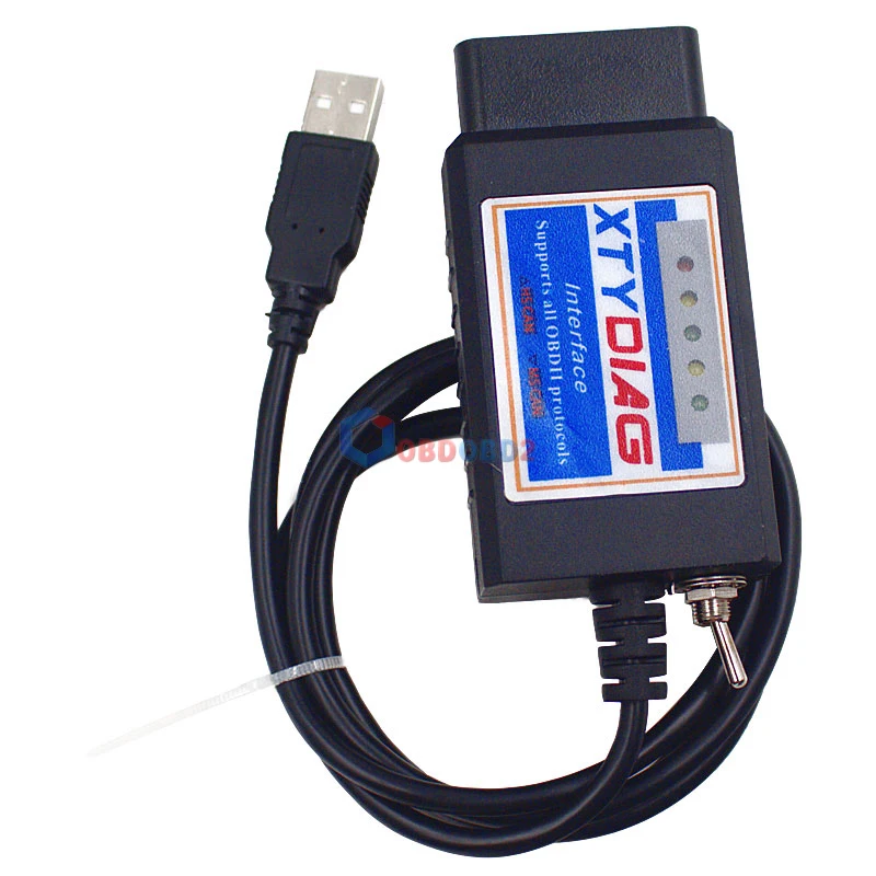 100% PIC18F25K80 чип ELM327 V1.5 USB Переключатель ELM 327 CAN /MS для Forscan OBD2 диагностический сканер