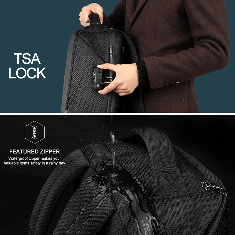  Tigernu RFID 15.6inch Laptop Backpack TSA Lock Anti Theft Splashproof Business Men Backpacks Bag fo - 32976754154