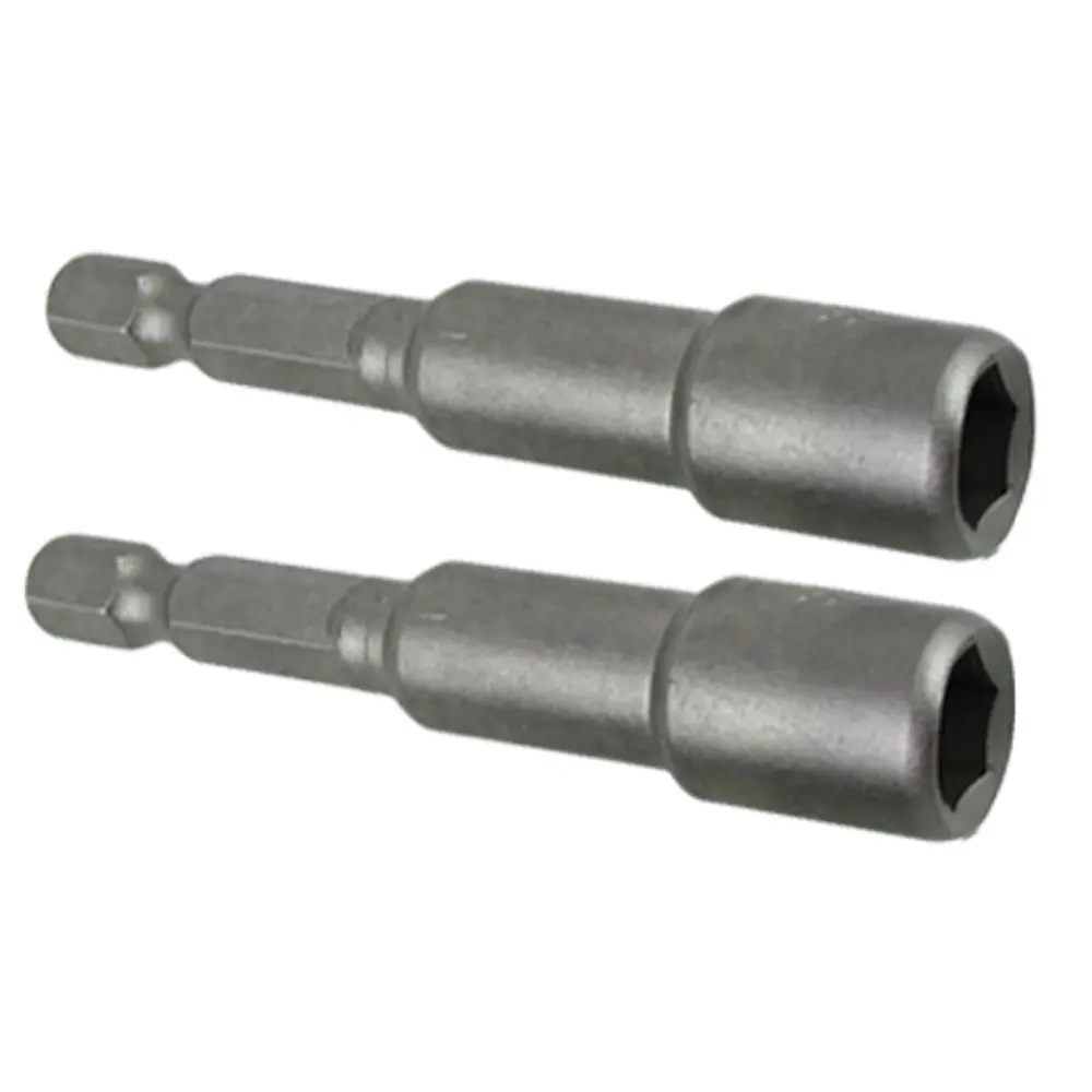 

UXCELL 2Pcs Magnetic 8mm Hex Nut Driver Bit 1/4" Shank Spanner 13 x 65.5mm Overall Size Hot Sale