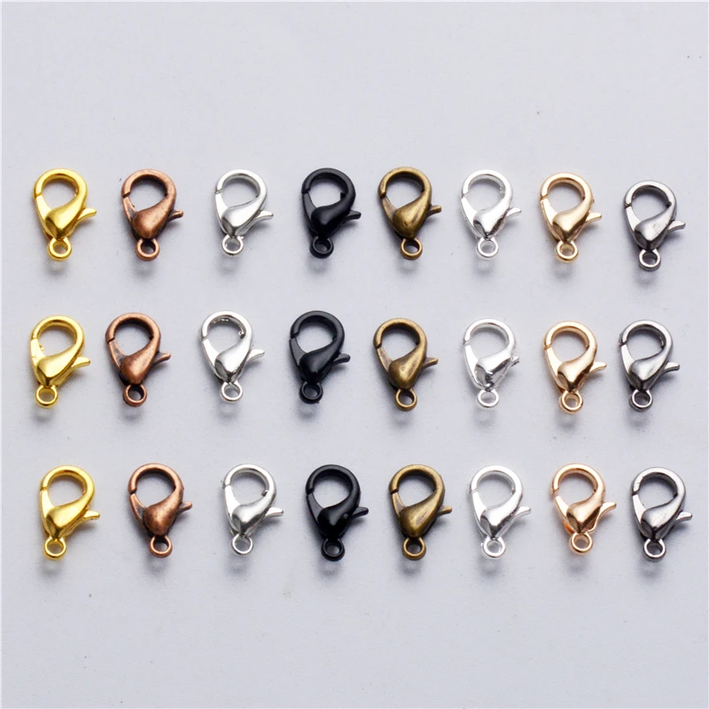 Buy 12mm 50pcs Lobster Clasps Hooks Gold