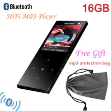 Bluetooth 4,1 MP3-плеер 16 Гб сенсорная кнопка без потерь Музыкальный плеер ультра-тонкий металлический чехол 1,8 дюймовый hd-экран с fm-радио, рекордер
