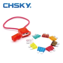 CHSKY 2 шт. высокотемпературный керамический держатель предохранителя ATO Средний предохранитель подходит точно лезвие держатель предохранителя вставка Автомобильная вставка-предохранитель