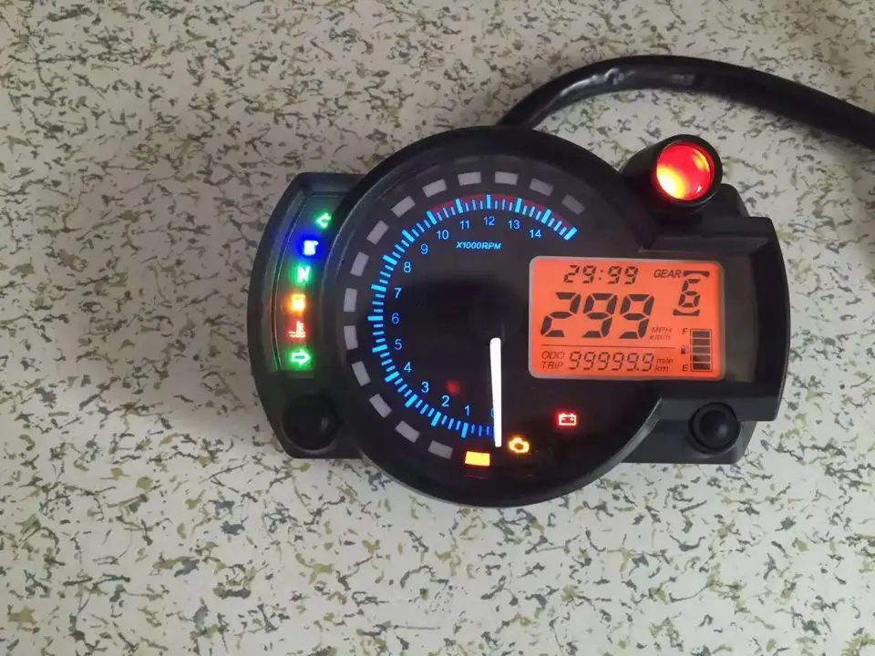 Adjustable LCD Digital Universal Tachometer 2 color Backlight