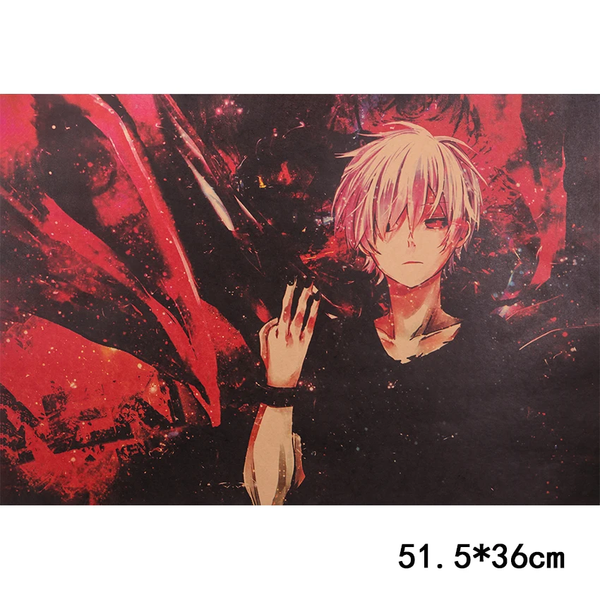 Галстук Классические Анимация одежда с надписью Tokyo Ghoul плакат Винтаж ретро крафт