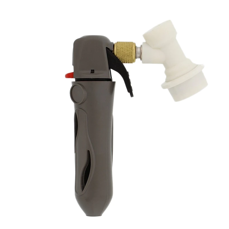 

Carbon Dioxide Charger With Ball Lock – Beer, Wine, And Soda Co2 Charger For 3/8 Inch Threaded 16G Gram Cartridges