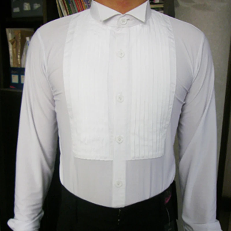 

Professional Adult Men'S Ballroom Latin Dance Tops Long Sleeves Standard Fabric Shirt Flamenco Performance Dancing Jacket ZH3130