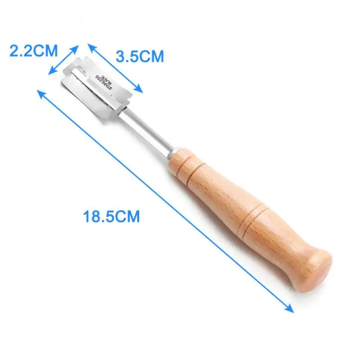 Хлебопекарный резак инструмент для разрезания теста, бритва с деревянной ручкой, жаропрочная форма для хлеба, клеевой инструмент BDF99