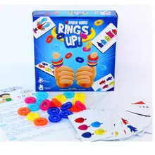 Кольца вверх головоломка карточная настольная игра мозговые войны семейные вечерние водостойкие карты игры развлечения развивающие игрушки