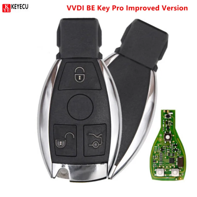 Keyecu Xhorse VVDI BE Key Pro улучшенная версия полный дистанционный ключ для Mercedes-Benz Smart Shell 3