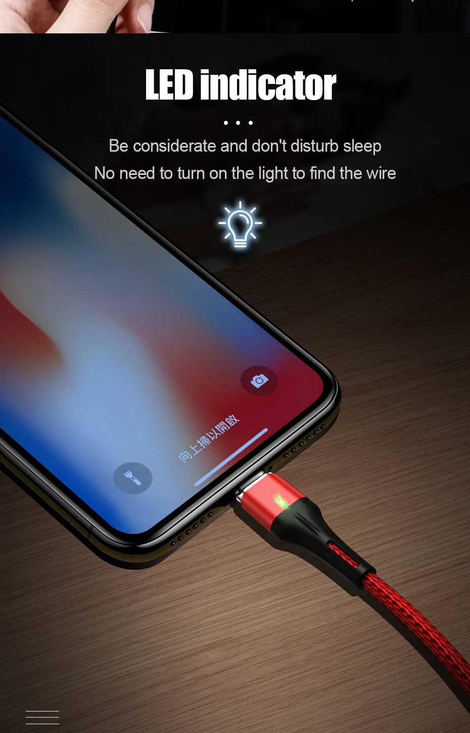 ZNP Магнитный кабель Micro usb type C для iPhone кабель освещения 1 м 3A провод для быстрого заряда type-C Магнитный кабель для зарядки телефона