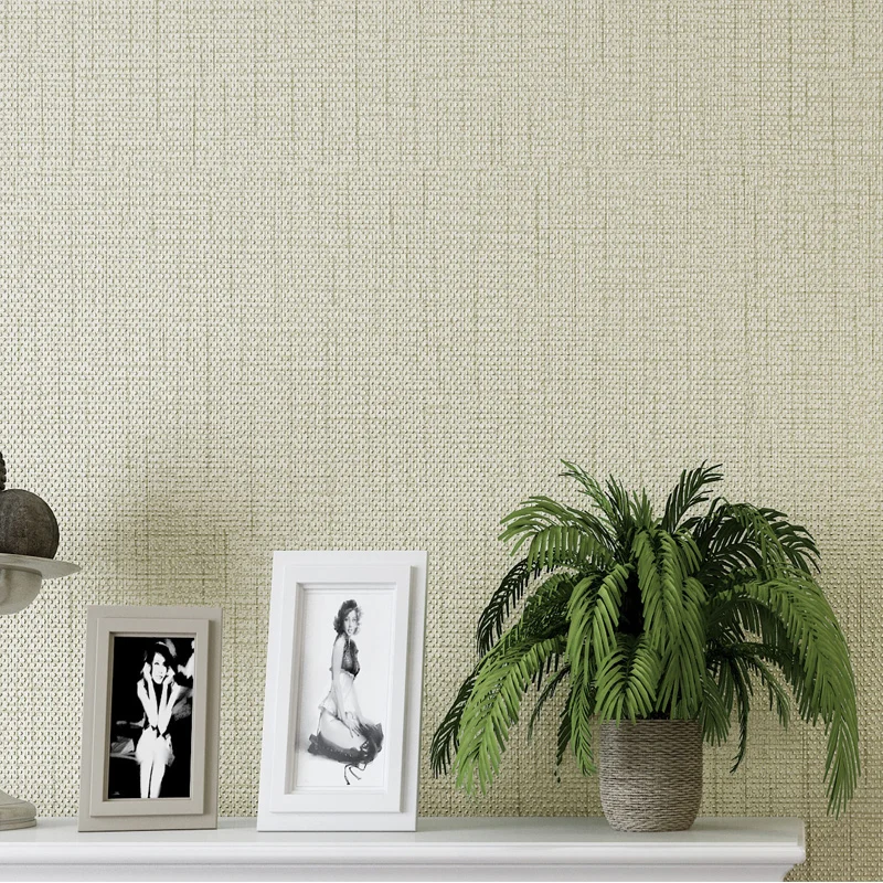 A Design Snack By Linda Pakravan Textured Linen Look Wallpaper On Stucco Texture 54 Type Ii Commercial Wallpaper 20oz Tan And Off White Bolt