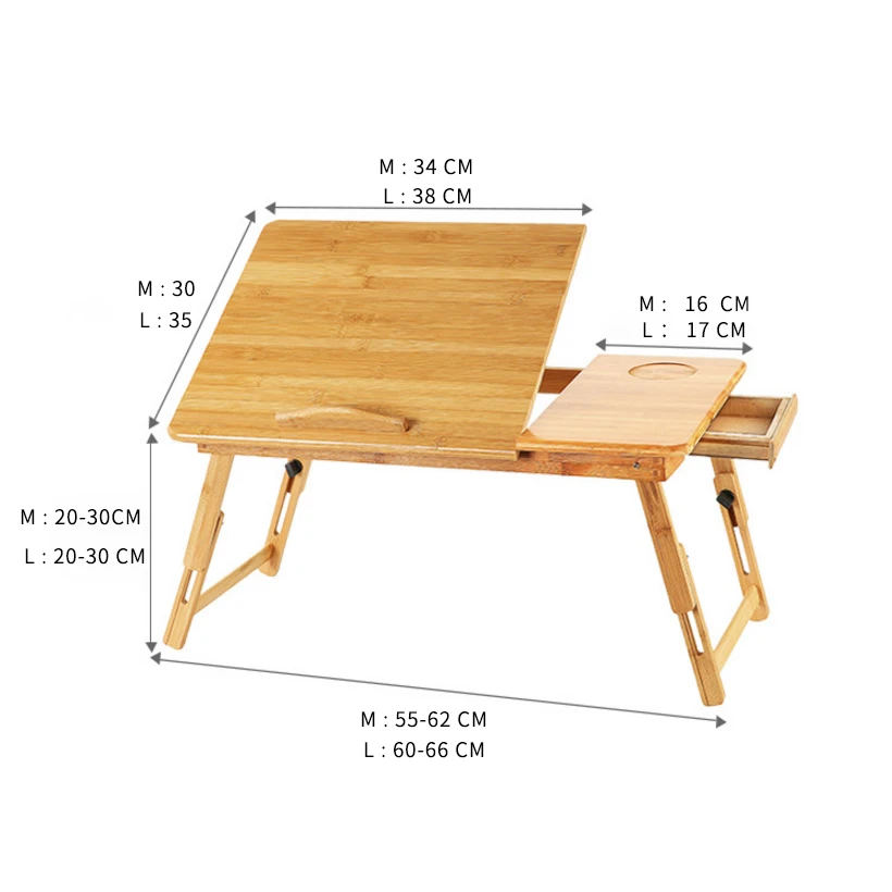 SUFEILE портативный стол для ноутбука, складная бамбуковая подставка для ноутбука, компьютерный стол, кровать, ноутбук, 15 дюймов, подставка