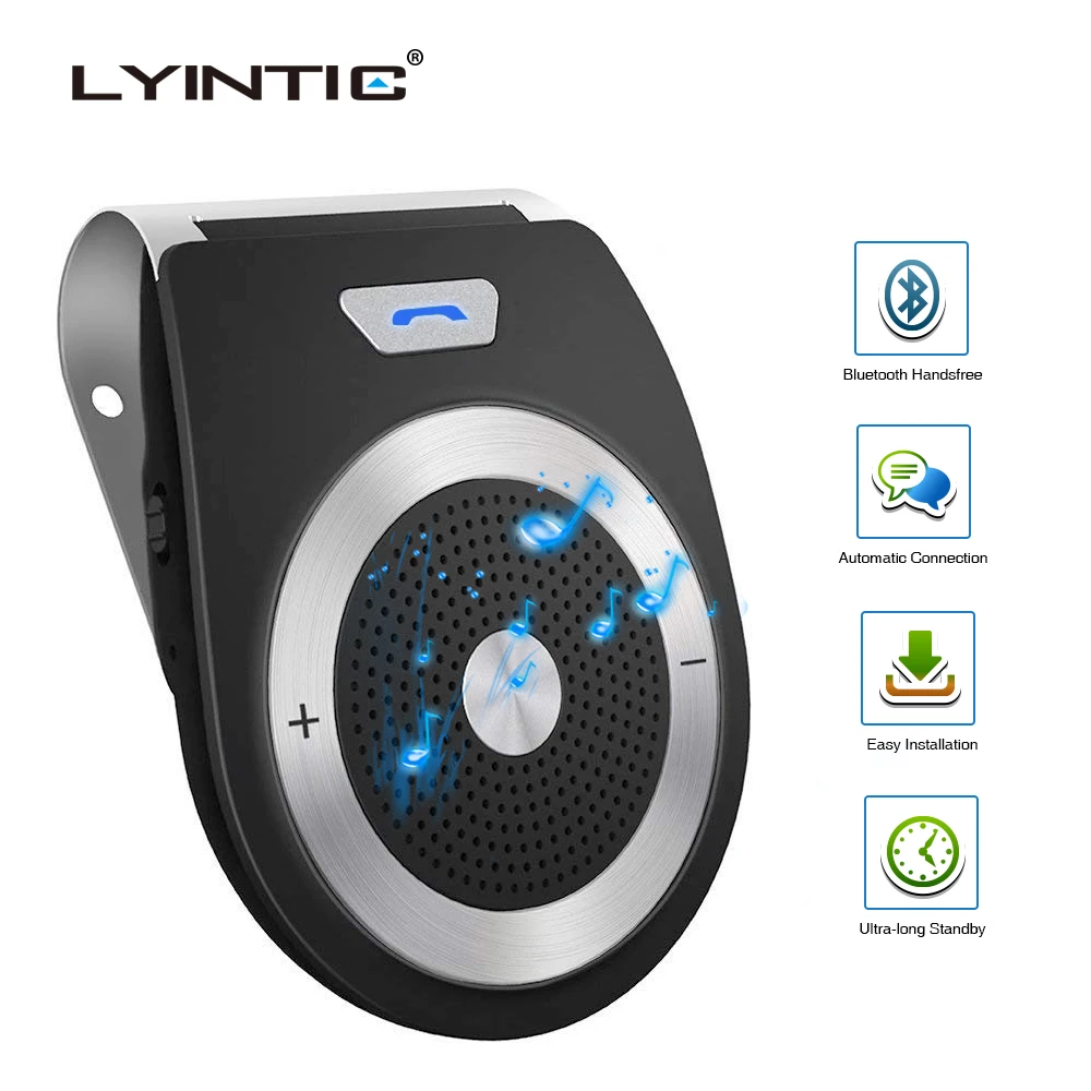 

Wireless Bluetooth Car Hands Free Speaker Phone Sun-shading Board Clipped Wireless Car Kit Mini Visor Hands Free Car Kit Speaker