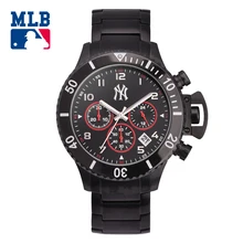 MLB NY fashion sport men watch mulitfunction waterproof wristwatch stainless steel black men quartz watches clock SD004