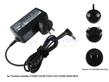 

AC power adapter for Toshiba Satellite T210D T215D T230 T235 T235D Z830 Z835 19V 2.37A