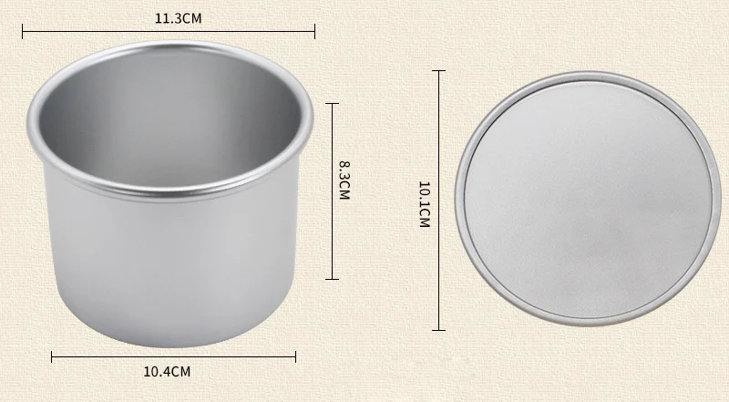 4 дюйма Круглый из алюминиевого сплава Пудинг Форма для чизкейка съемная нижняя шифоновая сковорода для торта DIY кондитерский десерт торт инструменты для украшения