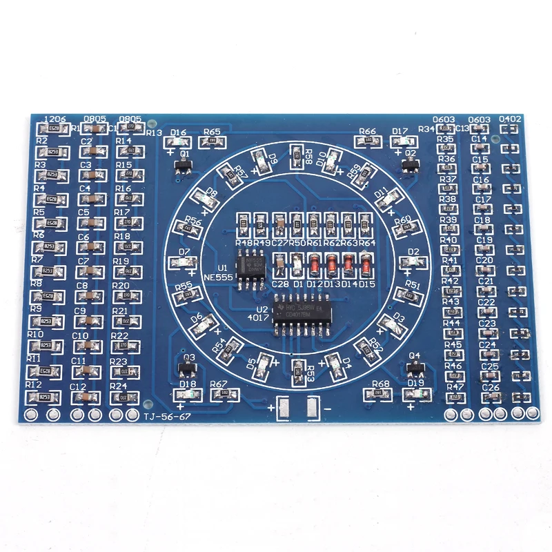 Electronic DIY Kit SMD Rotating Flashing LED Components Soldering Practice Board Skill Circuit Training Suite Electronic DIY Kit