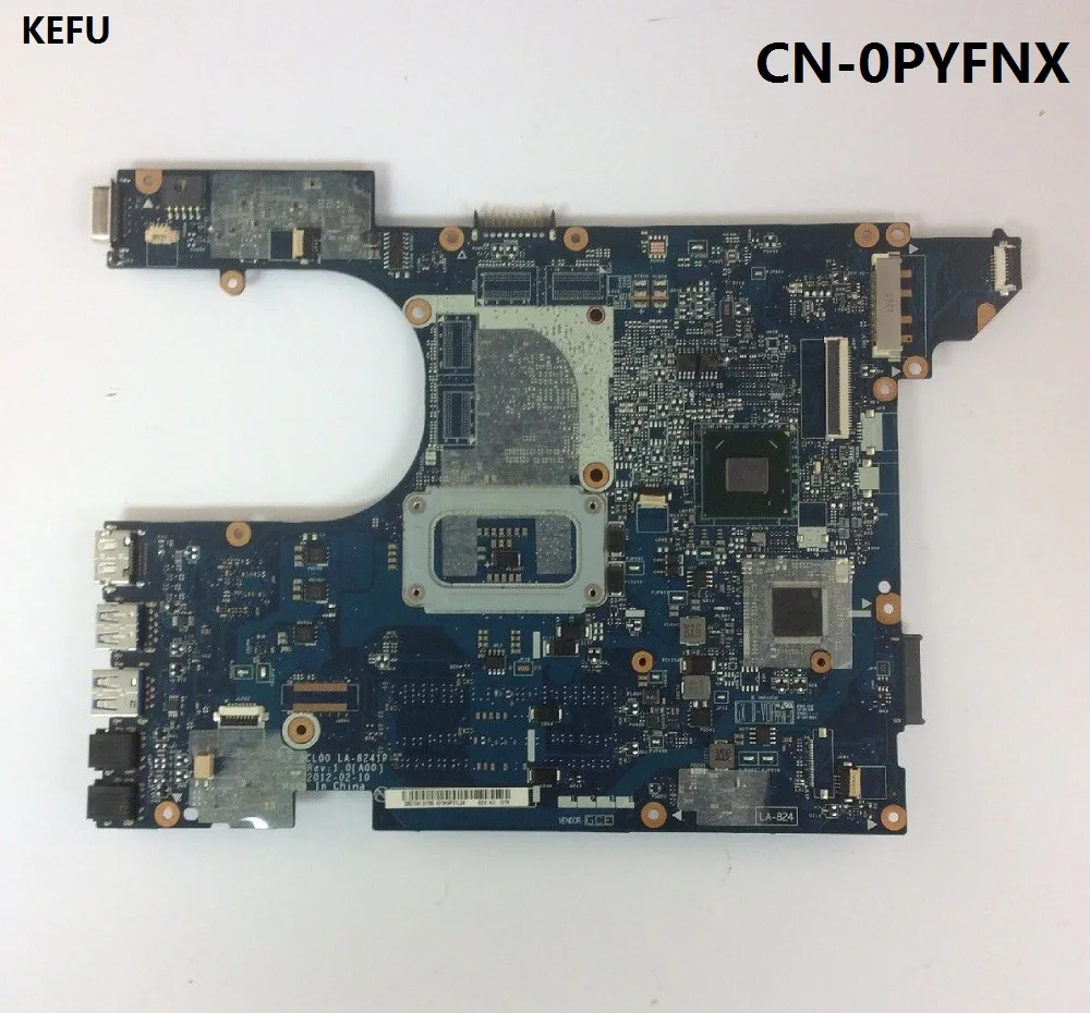 

KEFU For DELL Vostro 3560 V3560 Laptop Motherboard HM77 DDR3 CN-0PYFNX PYFNX QCL00 LA-8241P 100% working