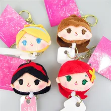 5 см принцесса серии Русалка Белль аниме, плюшевая кукольный орнамент цепочка «кукла» кулон Милые Мультяшные игрушки рождественские подарки Новинка