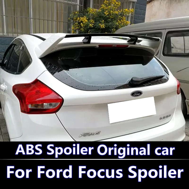 

For Ford Focus ST 2012-2015 Spoiler High Quality ABS Material Car Rear Wing Primer Color Rear Spoiler For Focus ST Spoiler