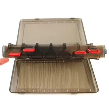 Открытый рыболовные приманки Чехол шестерни приманки коробка для хранения пластиковая двухсторонняя 14 сетка приманка коробка стойка для мелочей органайзер для дома инструменты#20