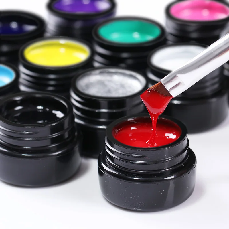 баночки для гель краска. цветные гели для наращивания ногтей. гель краска ногтика. маникюр краски. гель-краска для ногтей.