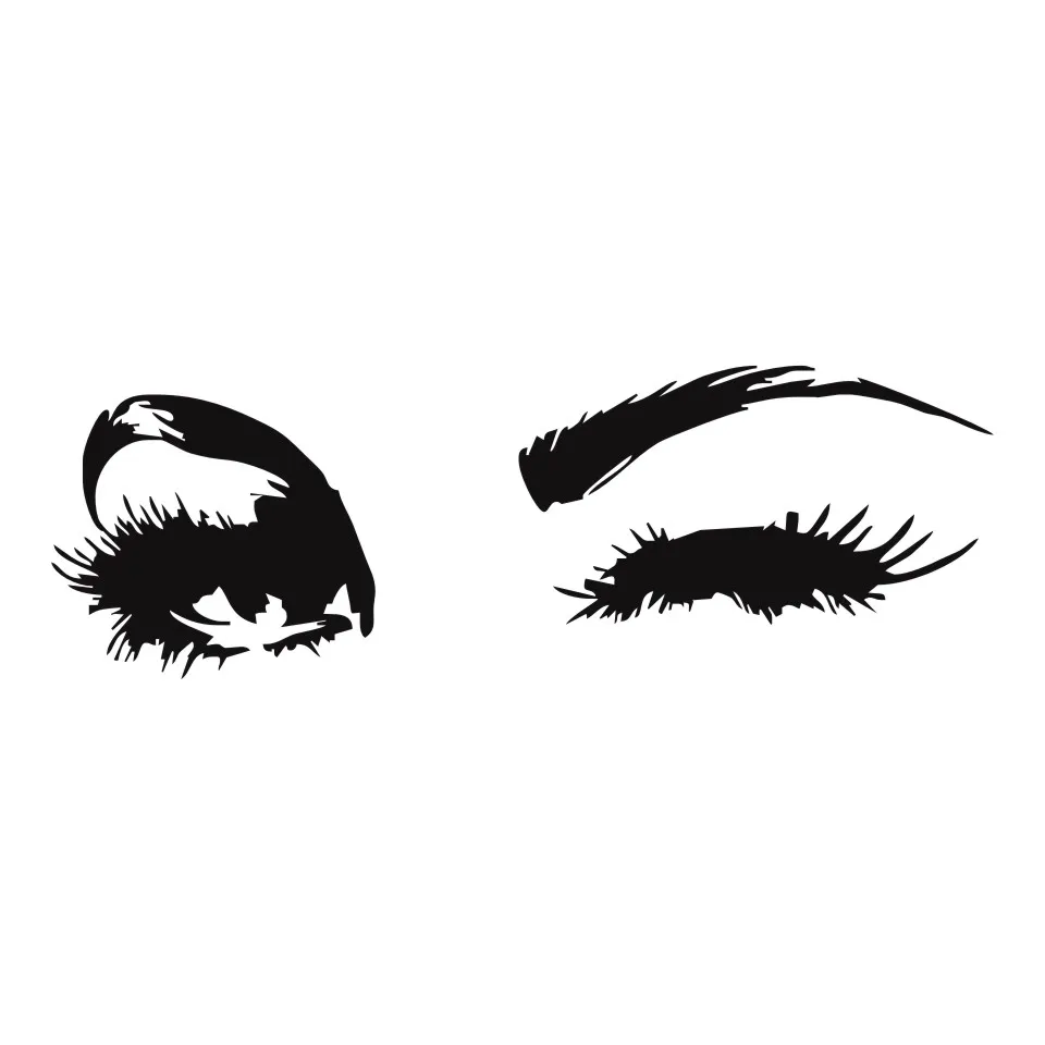 Cunymagos Eyes Beauty Salon Fashion Vinyl Car Sticker Creative Car Body Window Wall Decal Stickers Funny Car Styling 18.16 (3)