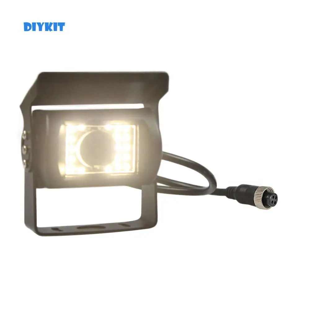 

DIYKIT Waterproof 4PIN 12V-24V HD Van Bus Lorry Rear View Reversing Parking Camera Car Camera LED Color Night Vision