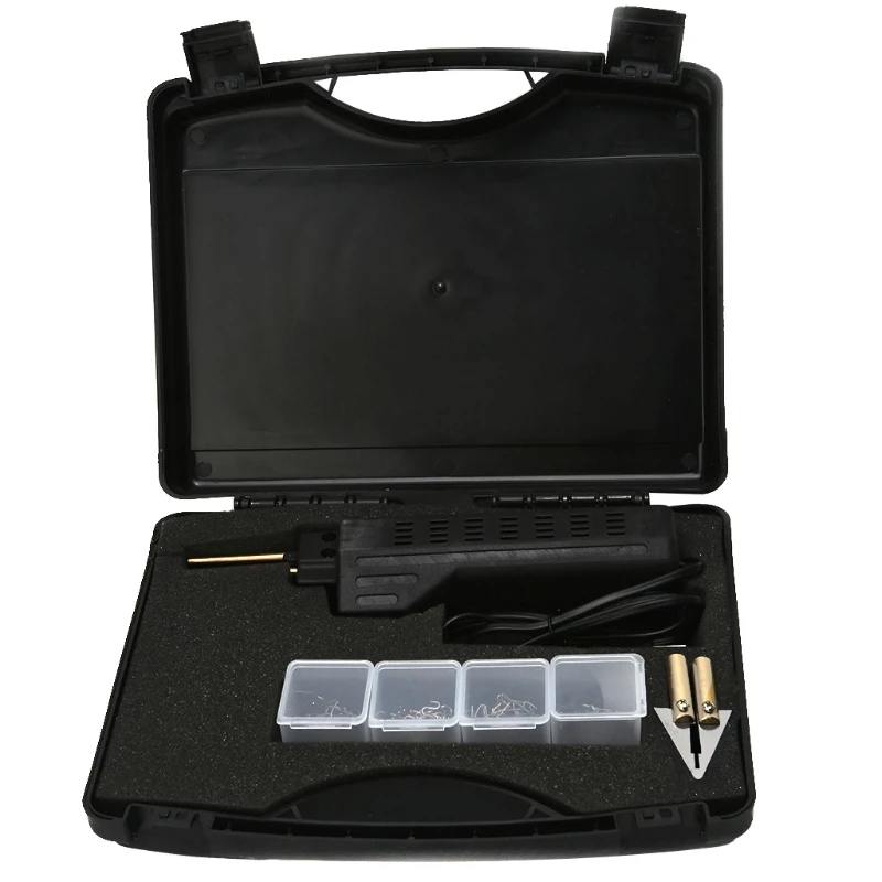 

US Plug Stapler Bumper Fender Fairing Weld Gun Plastic Repair Tool Kit for Car