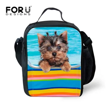 

Cool Animal Dog Print Kids Lunch Bag Zoo Multifunction Portable Package Food Meal Lunch Box Insulated Lunch Bag for Children