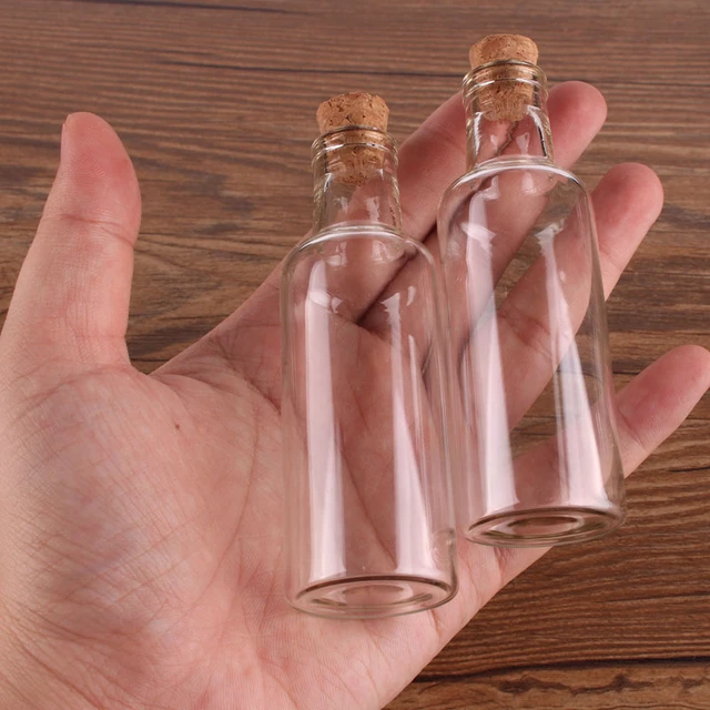 Bouteille en Verre Mini Bouteilles Verre 150 ml avec Bouchon à