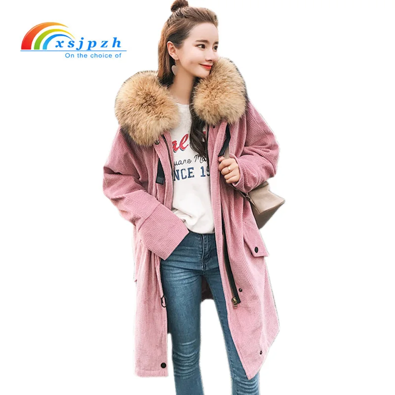 XSJPZH2017 New Autumn Winter Corduroy Jacket Women Thick