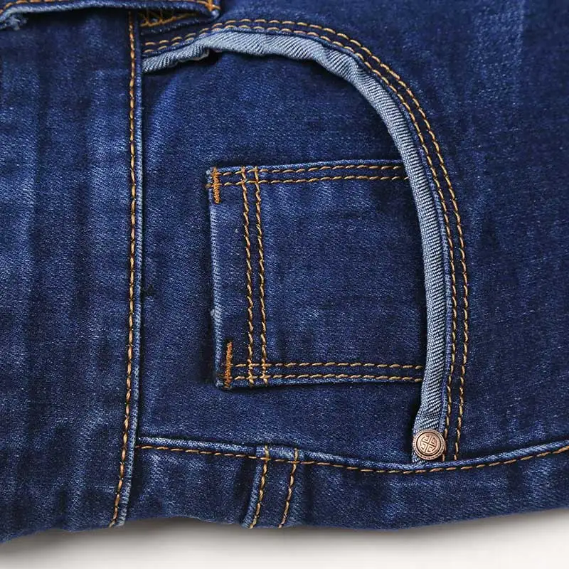 Jantour, мужские джинсы, прямые, синие, тянущиеся, джинсовые штаны, большой размер, брюки, деловые, ковбойские, мужские джинсы, 40, 42, 44 размер