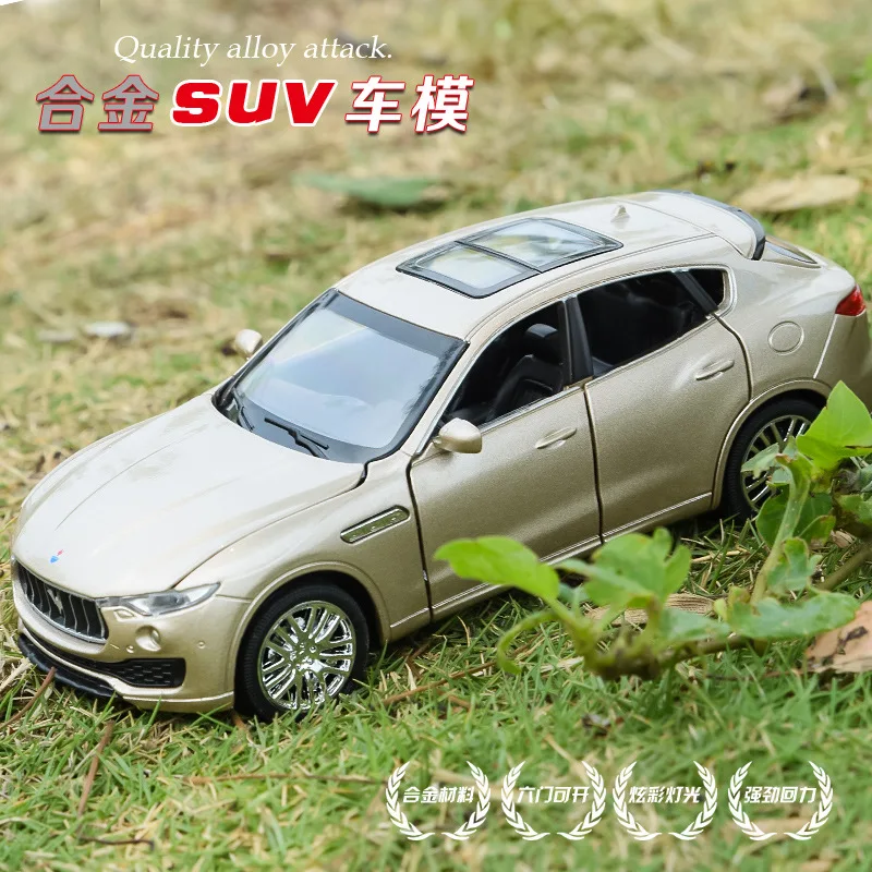 Литая модель автомобиля SUV Maserati Levante 1:32 из металлического сплава имитация