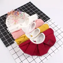 360 градусов, детский хлопковый нагрудник, модная одежда с оборками для девочек, имитация воротника, детский слюнявчик для малышей, абсорбирующий мягкий