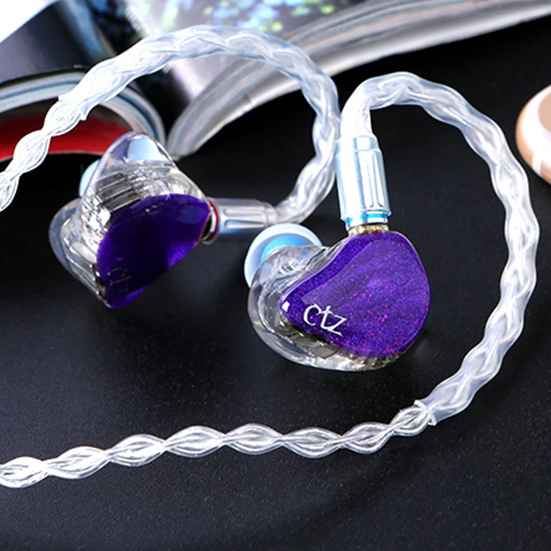 Goedkoop CTZ DIY Custom Made 16BA Balanced Armature Eenheid Drivers 0.78mm 2 Pin Oortelefoon DJ Ruisonderdrukkende Hoofdtelefoon voor iPhone xiaomi