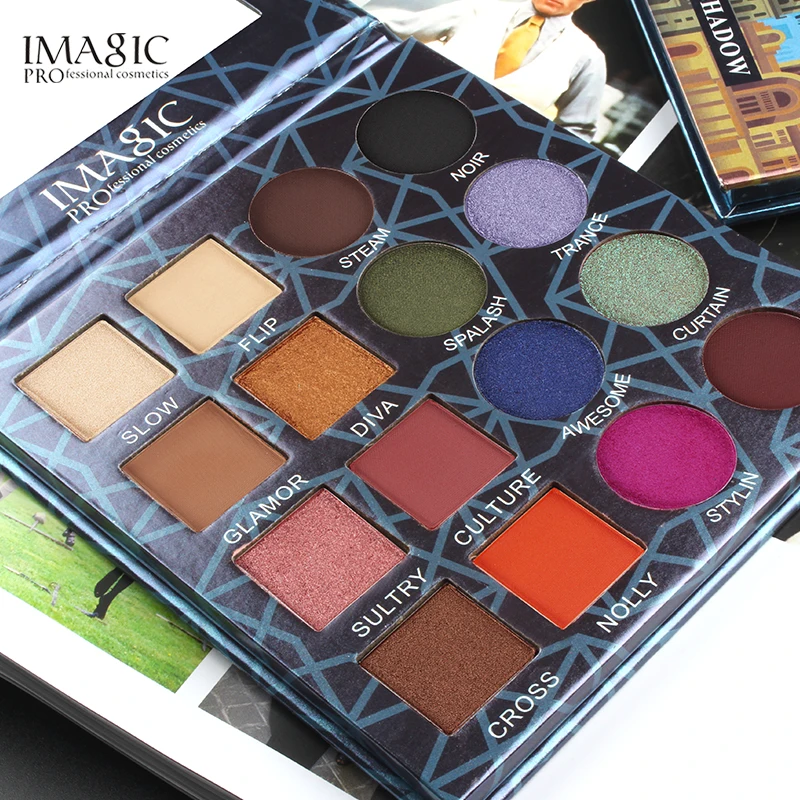 IMAGIC 16 цветов Палетка теней Макияж водостойкие долговечные тени для век Professional