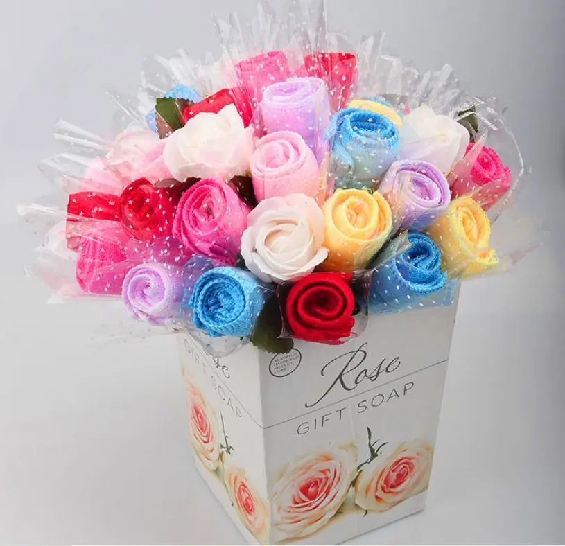 90 x European Style Gift Flowers Wedding Favors Birthday Party Gifts Single Rose Design Cake