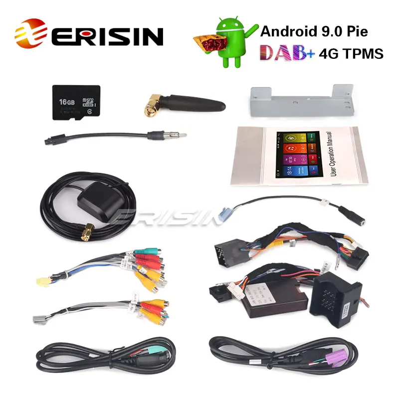 Perfect Erisin ES2953B 7" DAB+ Android 9.0 Car Stereo GPS WiFi DVR TPMS for BMW 5 Series E39 E53 X5 M5 Sat Nav 5